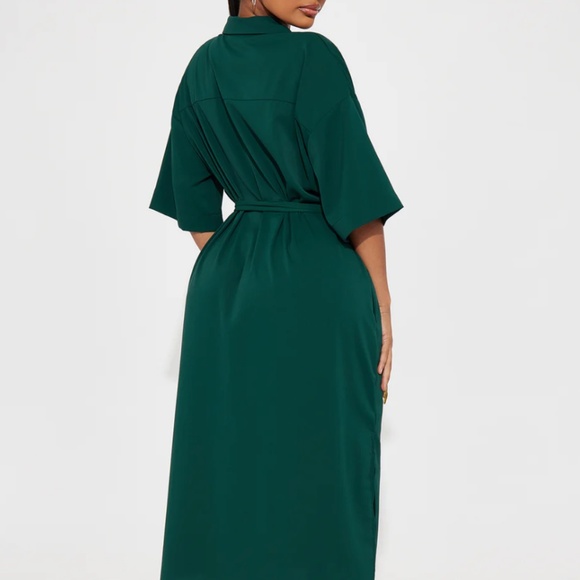 Midi Dress - Dark Green - Picture 3 of 3